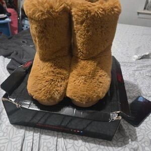 Cozy Tan Faux Fur Boots